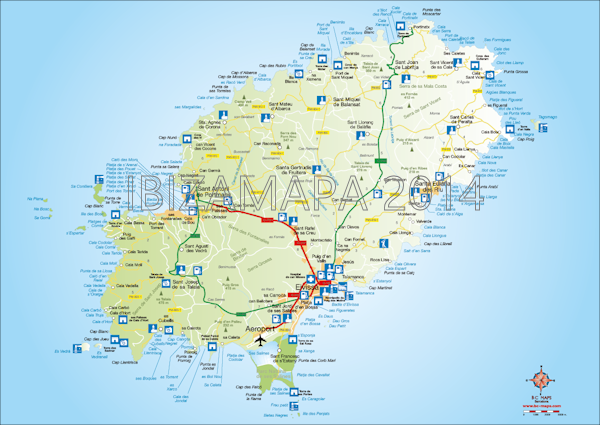 IbizaMapa | Ibiza map